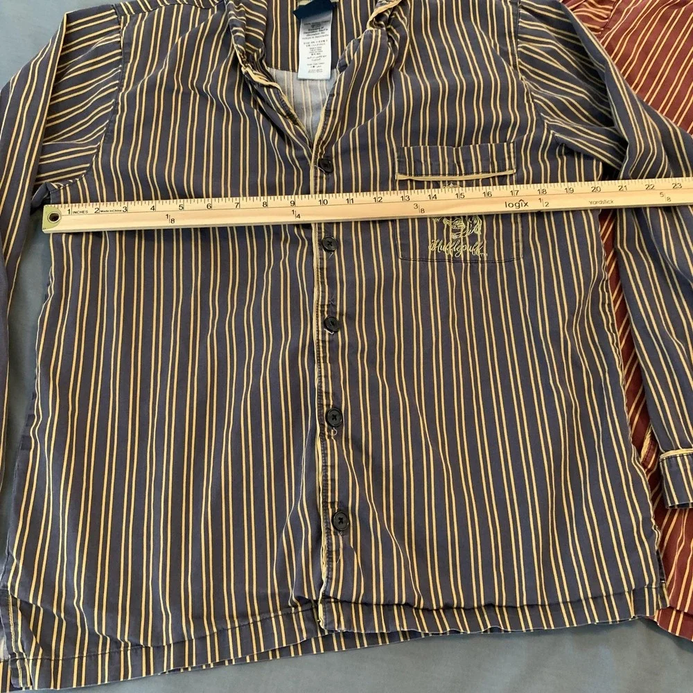 Pottery Barn Teen Pajama Tops Small Harry Potter Gryffindor Hufflepuff Lot‎ Of 2